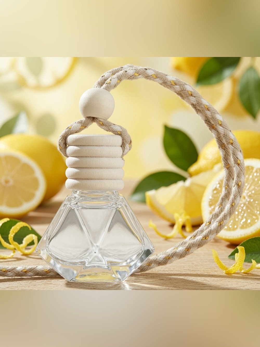 8ml Lemon Zest Car Freshie Diffuser - Bright Citrus & Clean Air